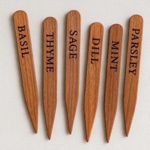 27 Elegant Wooden Plant Stakes for Herb Garden Identification