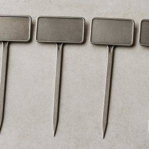 29 Metal Plant Labels with Engravable Surface for Permanent Marking